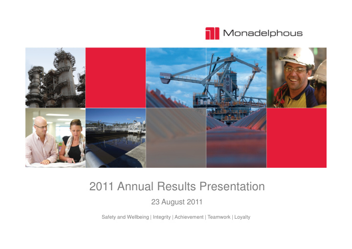 2011 annual results presentation