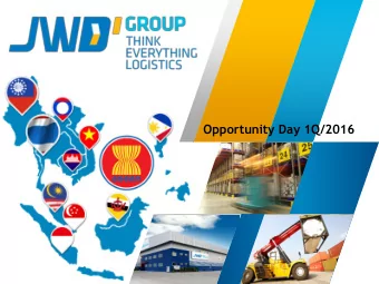 Opportunity Day 1Q/2016  Agenda  I. Company Overview  II. Investment Highlights  III. Y2015