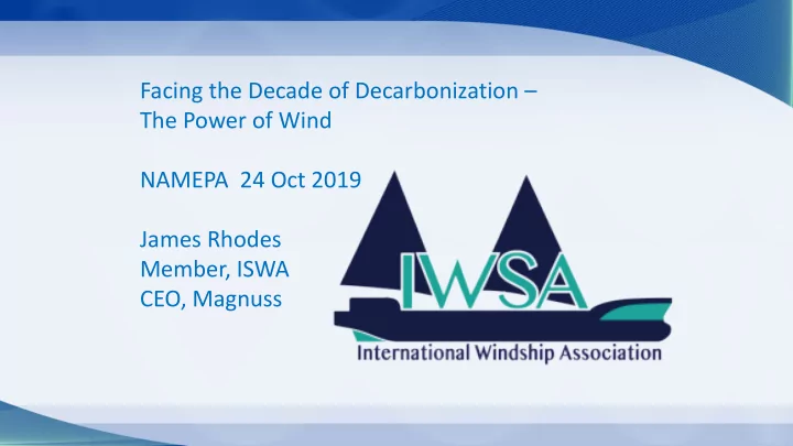 facing the decade of decarbonization the power of wind