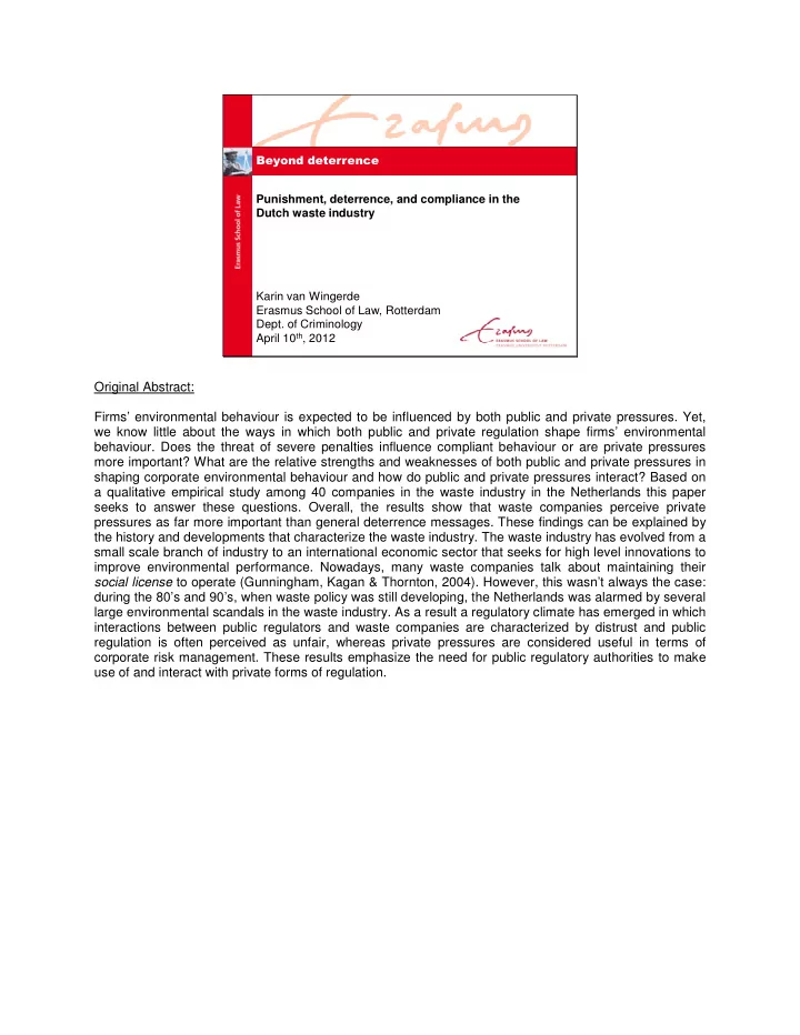 original abstract firms environmental behaviour is