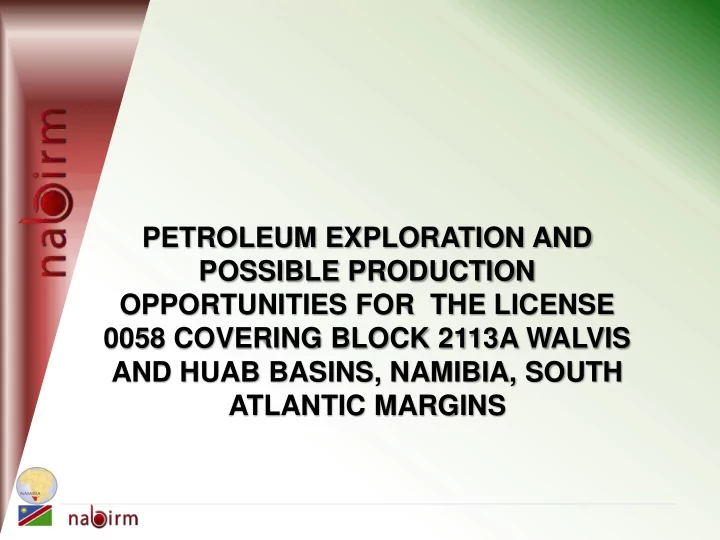 atlantic margins presentation outline