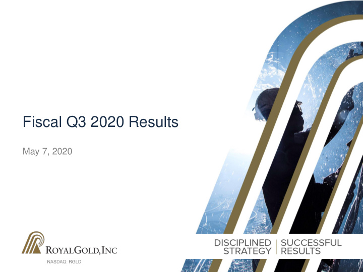 fiscal q3 2020 results