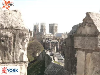 Roman York  Medieval York  William Etty  keeping an eye  on Bootham Bar  and the City  Wall  City