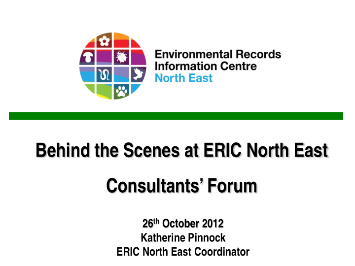 behind the scenes at eric north east consultants forum