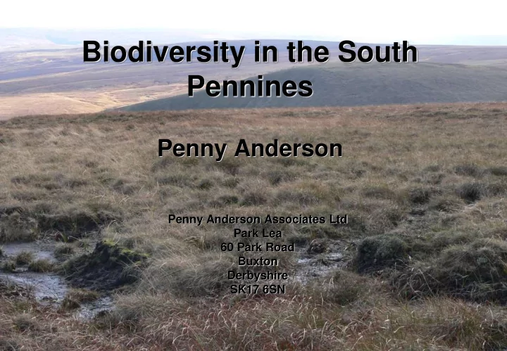 biodiversity in the south