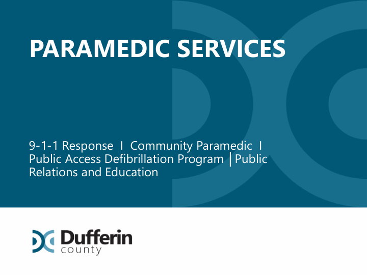 paramedic services