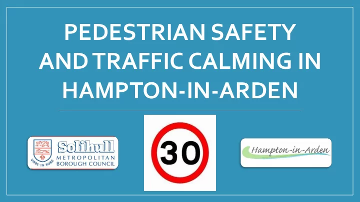 pedestrian safety