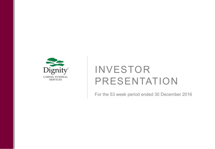 investor presentation