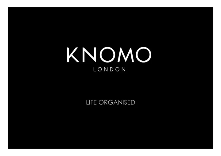 life organised