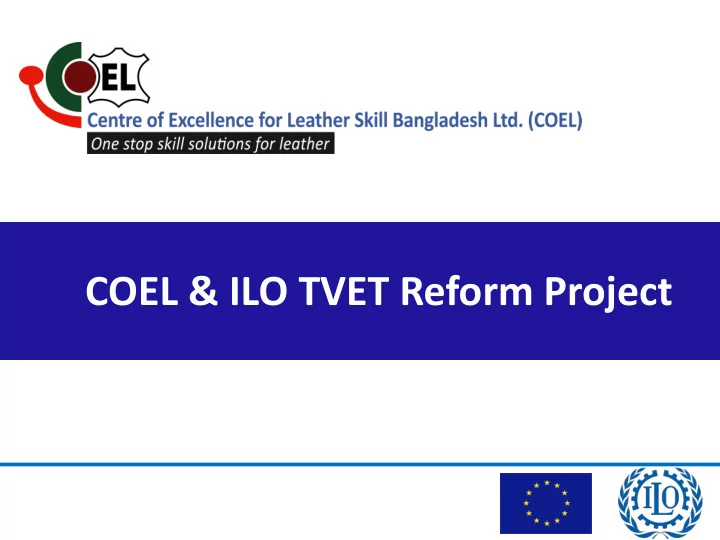 coel ilo tvet reform project