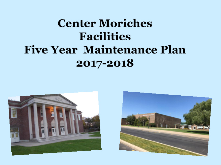 five year maintenance plan