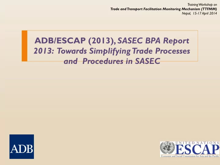 and procedures in sasec