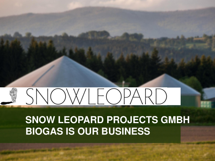 snow leopard projects gmbh