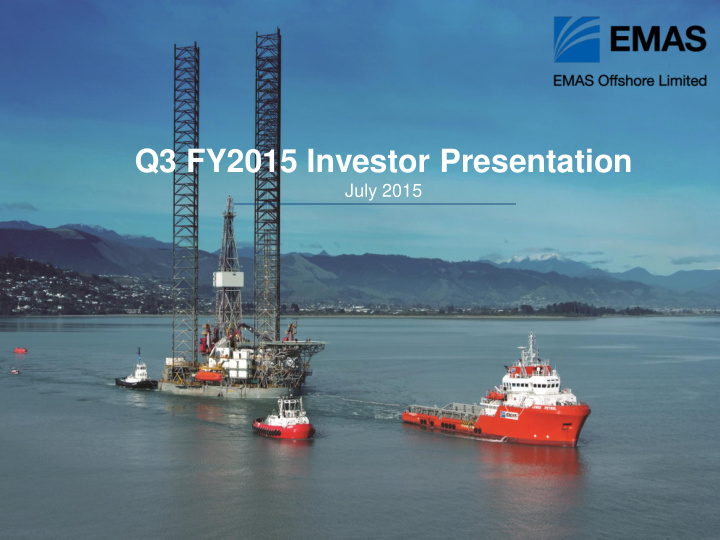 q3 fy2015 investor presentation