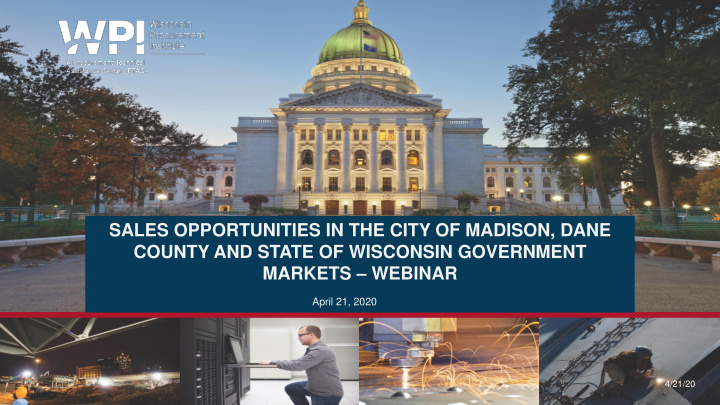 sales opportunities in the city of madison dane county