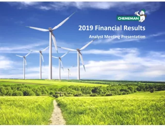 2019 Financial Results  Analyst Meeting Presentation  Agenda  Business Overview  Financial