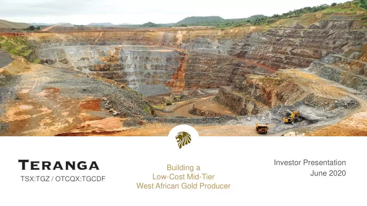 investor presentation building a june 2020 low cost mid