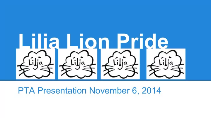 lilja lion pride