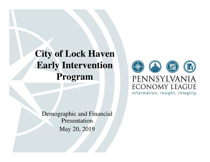 city of lock haven early intervention program