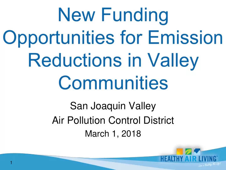 san joaquin valley air pollution control district