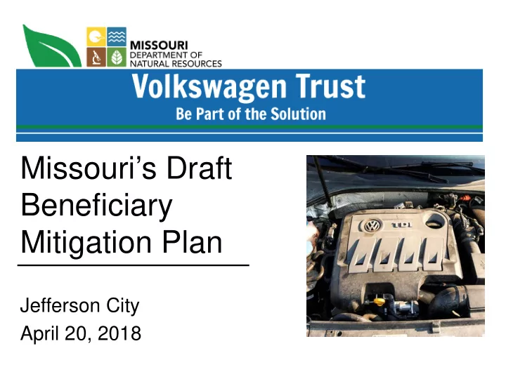 missouri s draft beneficiary mitigation plan