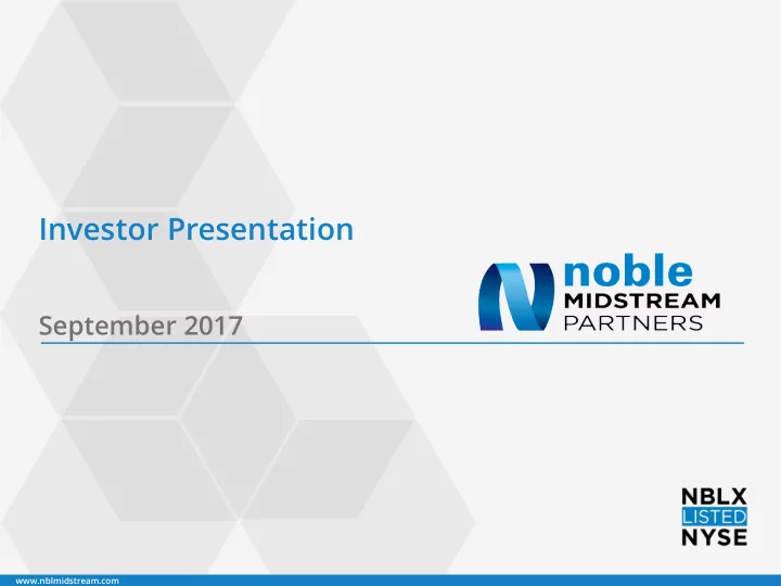 investor presentation