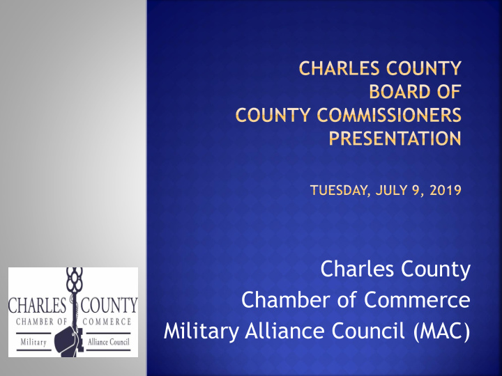 charles county chamber of commerce military alliance