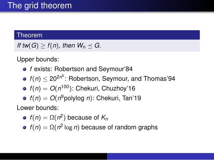 the grid theorem
