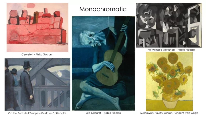 monochromatic