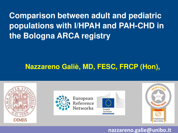 comparison between adult and pediatric populations with i