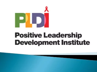 A partnership between Ontario AIDS Network (OAN) and  Pacific AIDS Network (PAN)  Leadership