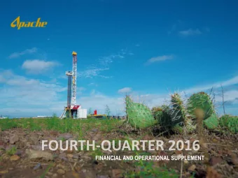 FINANCIAL AND OPERATIONAL SUPPLEMENT  NOTICE TO INVESTORS  Certain statements in this earnings