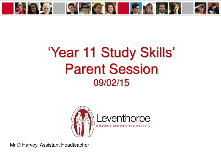 year 11 study skills parent session