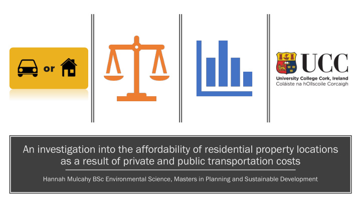 an investigation into the affordability of residential