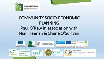 PLANNING  Paul ORaw in association with Niall Heenan &amp; Shane OSullivan  Community