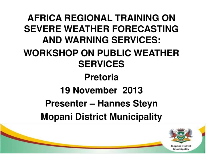 severe weather forecasting