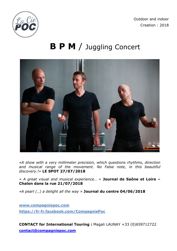 b p m juggling concert a show with a very millimeter