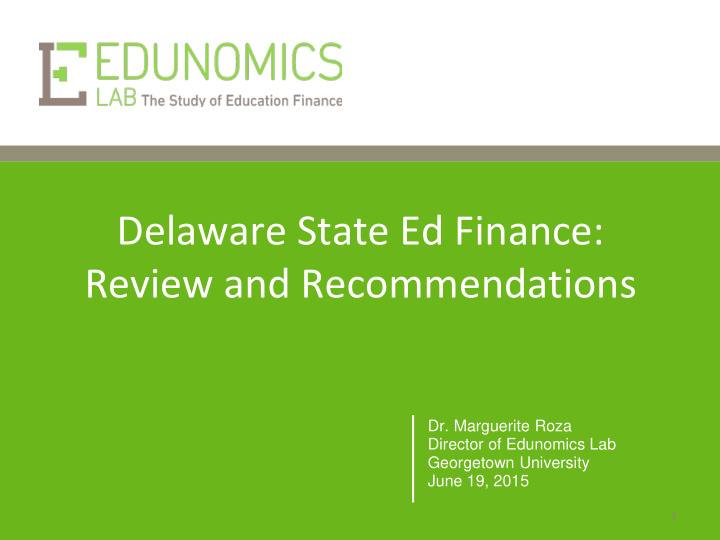 delaware state ed finance
