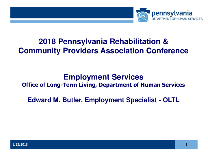 2018 pennsylvania rehabilitation community providers