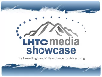 The Laurel Highlands New Choice for Advertising  LHTC Media Showcase  Cable Advertising Zone