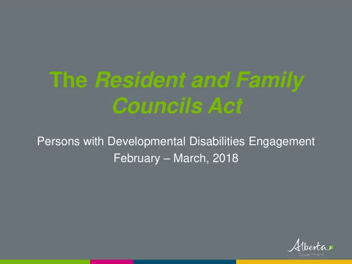 the resident and family