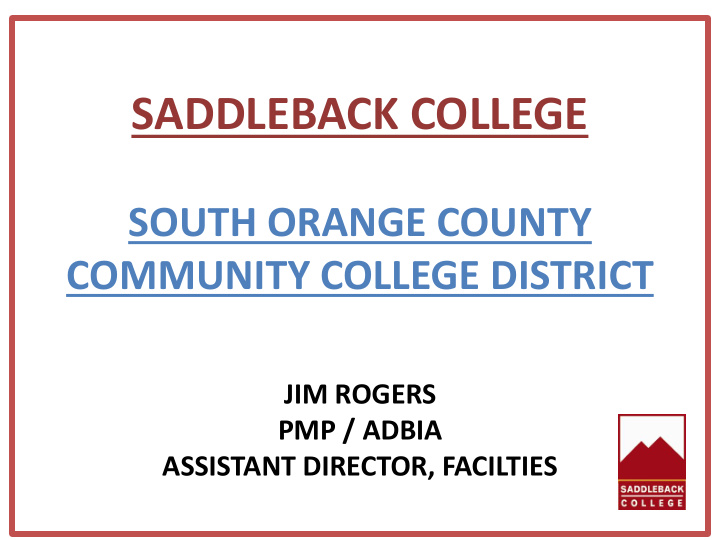 saddleback college