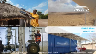 ENGIE Africa April 20 th , 2018  www.engie-africa.com/fr Energy Services, Renault  Morocco