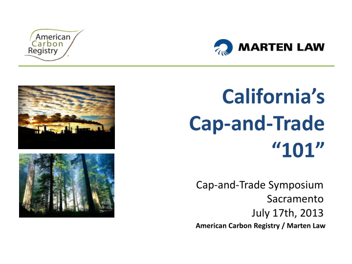 california s cap and trade 101