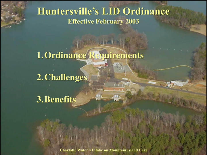 huntersville s lid ordinance