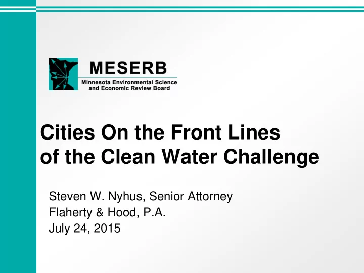 cities on the front lines
