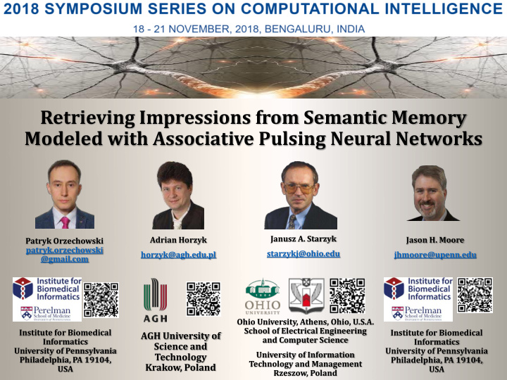 retrieving impressions from semantic memory modeled with