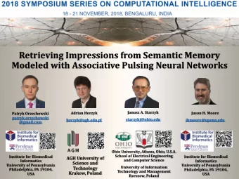 Retrieving Impressions from Semantic Memory  Modeled with Associative Pulsing Neural Networks
