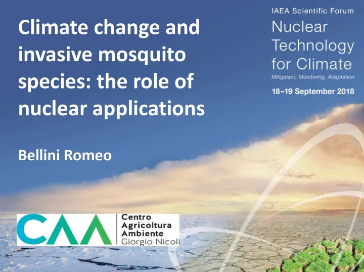 climate change and invasive mosquito species the role of