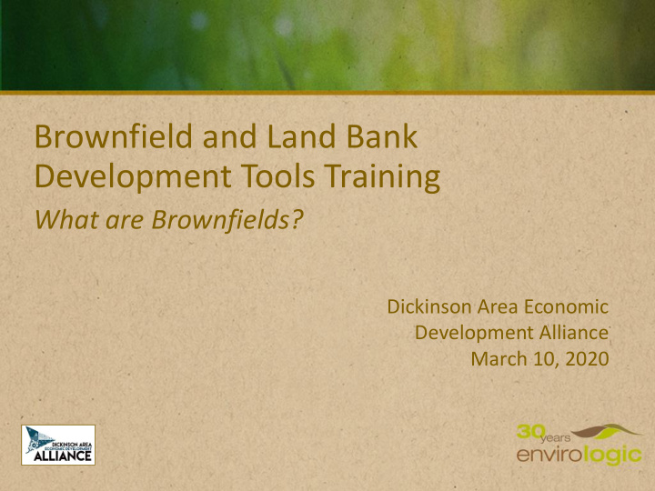 brownfield and land bank
